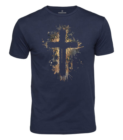 Painted Cross Cotton T-Shirt