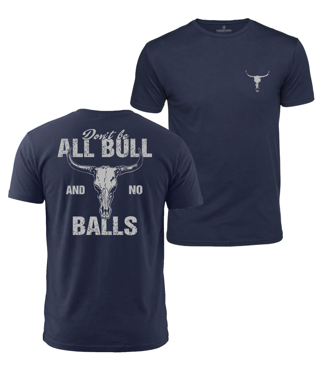 Bull Skull Attitude Cotton T-Shirt