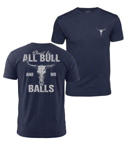 Bull Skull Attitude Cotton T-Shirt