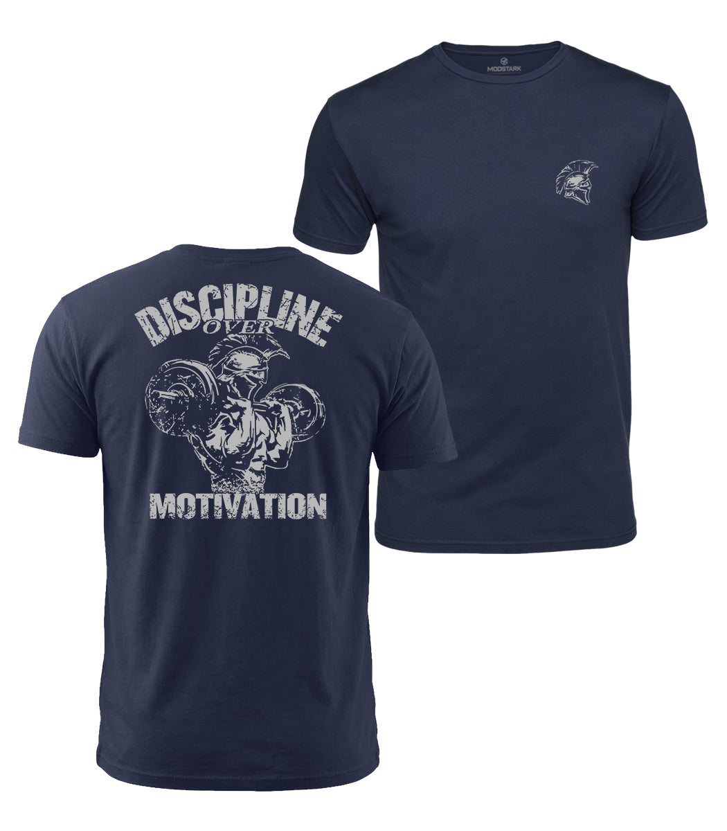 Discipline Over Motivation Cotton T-Shirt