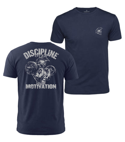 Discipline Over Motivation Cotton T-Shirt