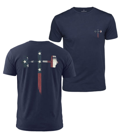 USA Barbell Cross Cotton T-Shirt
