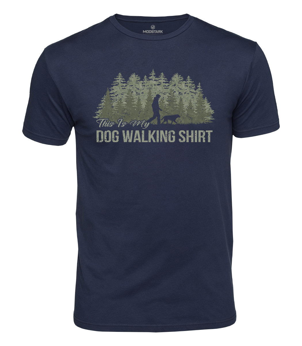 Dog Walking Cotton T-Shirt