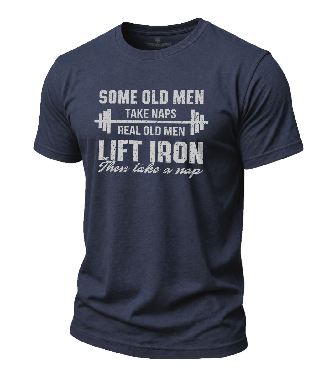 Lift Iron Then Take A Nap Cotton T-Shirt
