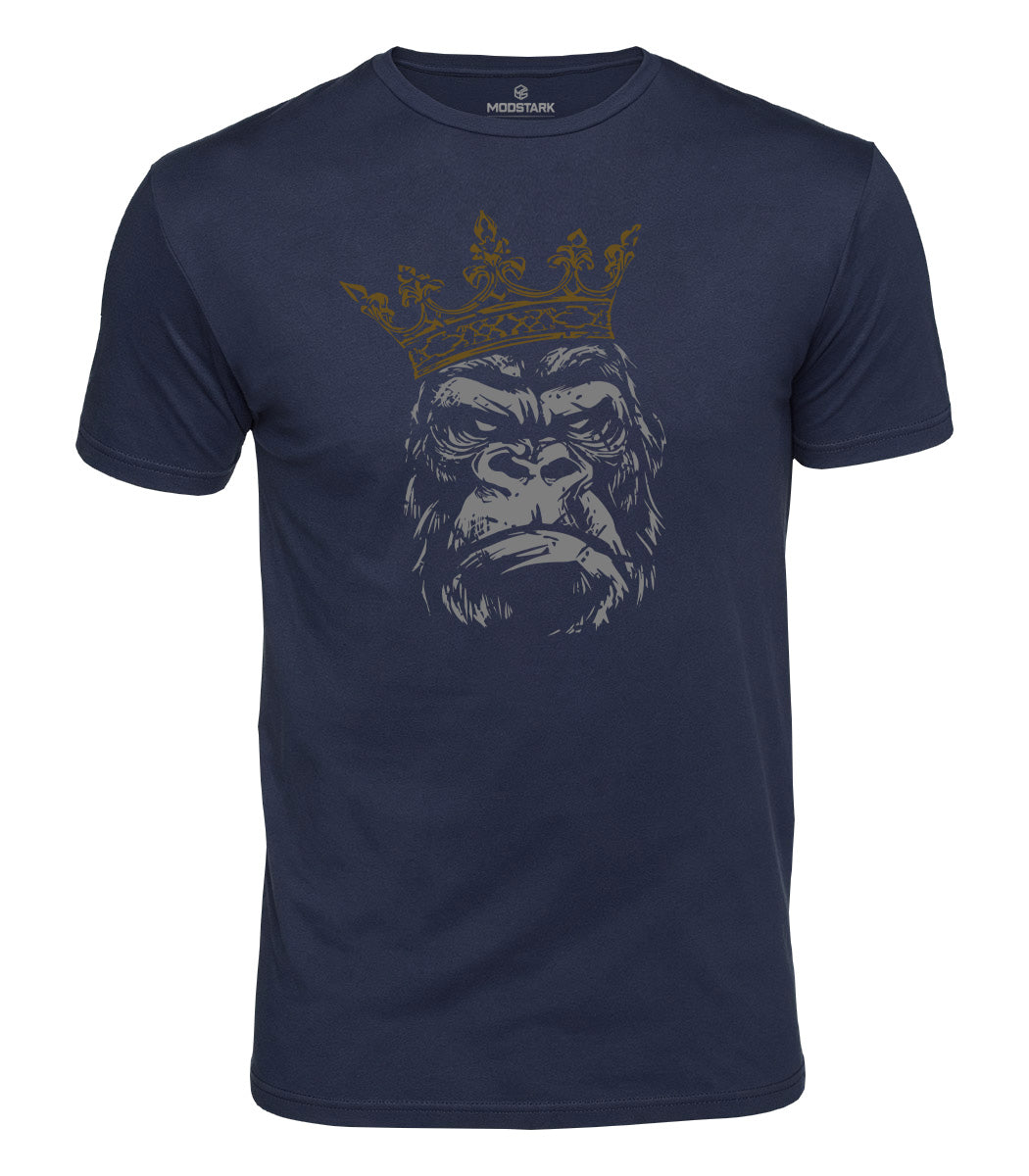 Crowned Gorilla Cotton T-Shirt