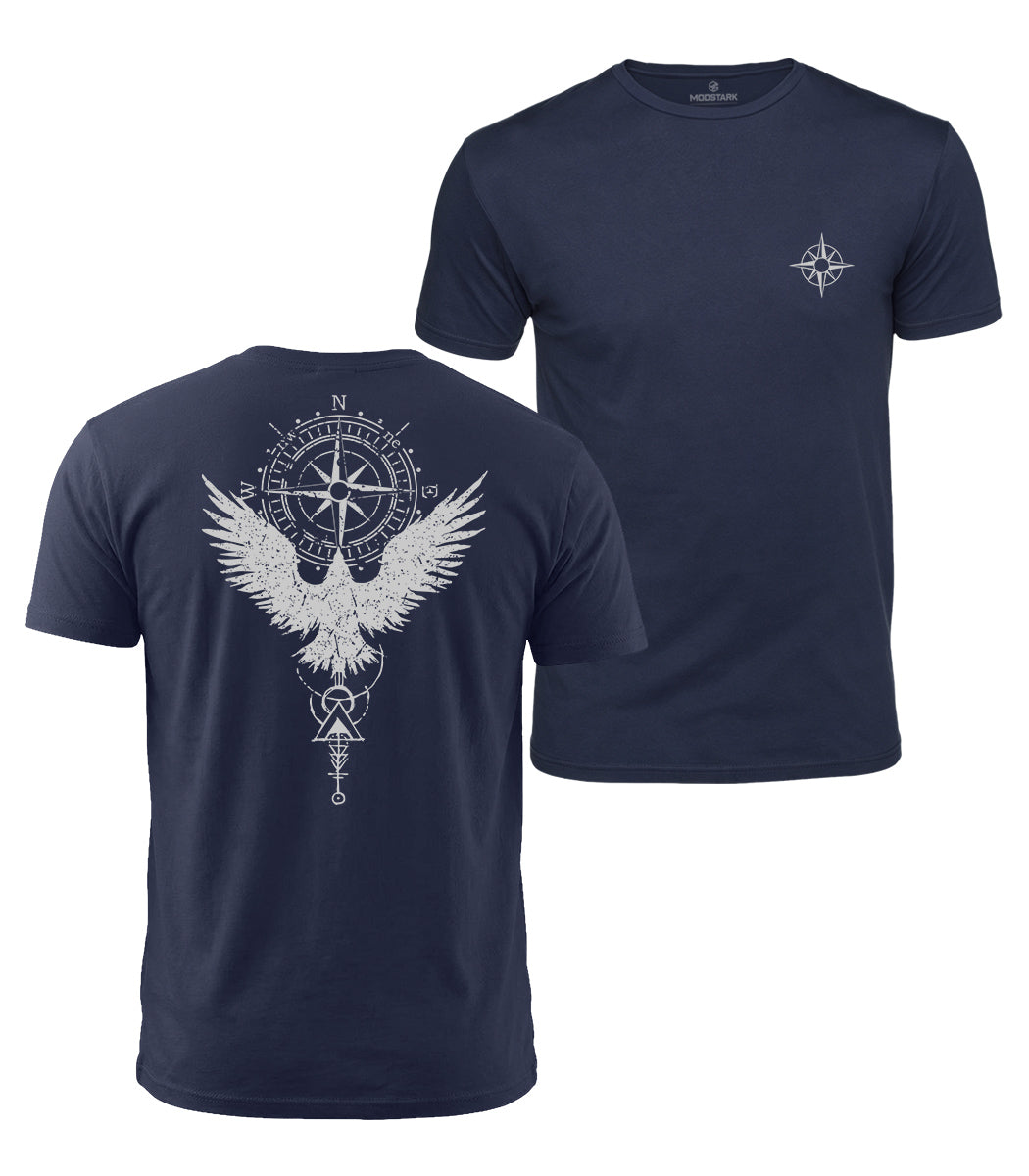 Eagle Compass Cotton T-Shirt