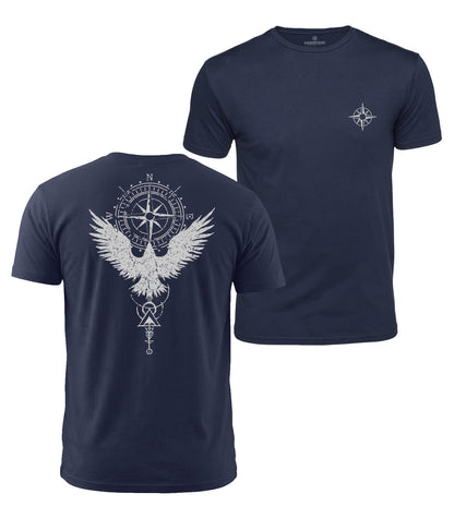 Eagle Compass Cotton T-Shirt