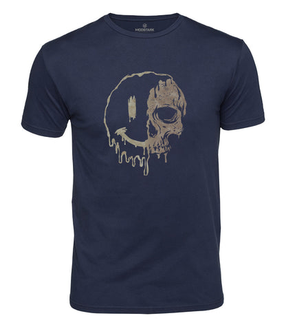 Melting Skull Smile Cotton T-Shirt