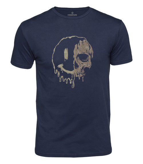 Melting Skull Smile Cotton T-Shirt