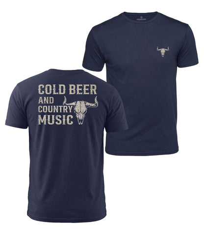 Cold Beer & Country Music Cotton T-Shirt
