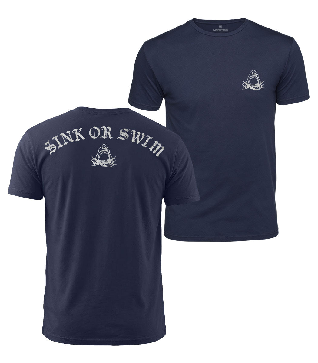 Sink Or Swim Shark Cotton T-Shirt