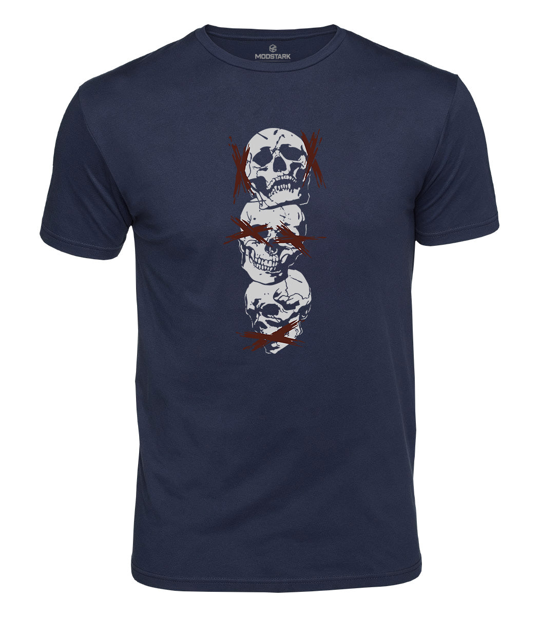 See No Evil Skull Cotton T-Shirt