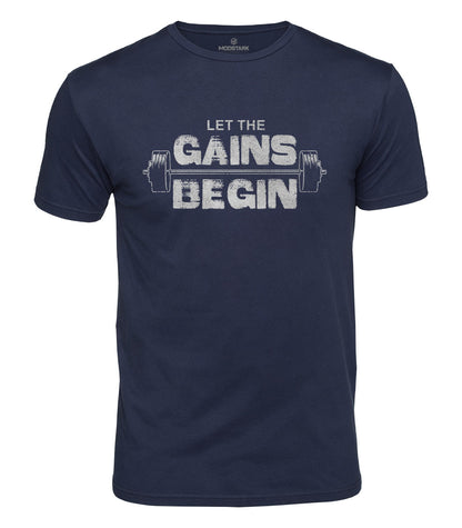 Let The Gains Begin Cotton T-Shirt