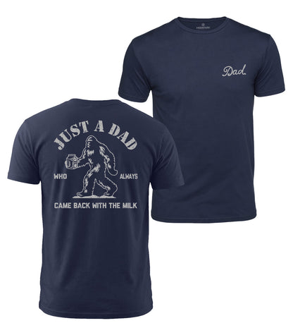Just A Dad Bigfoot Cotton T-Shirt