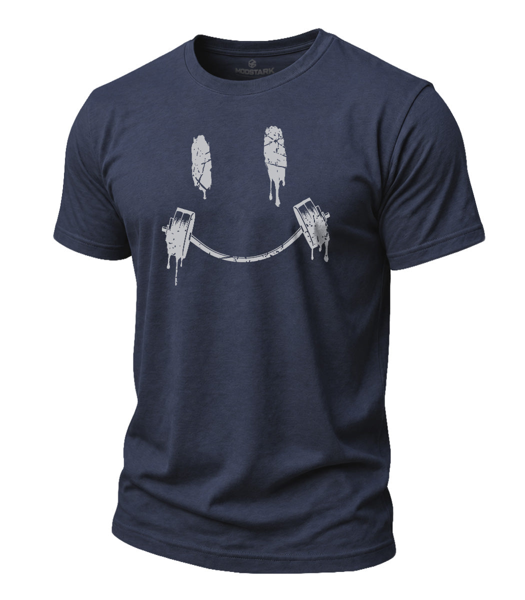 Smile Barbell Cotton T-Shirt