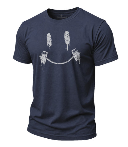 Smile Barbell Cotton T-Shirt
