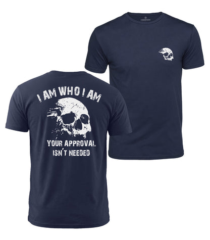 I Am Who I Am Skull Cotton T-Shirt