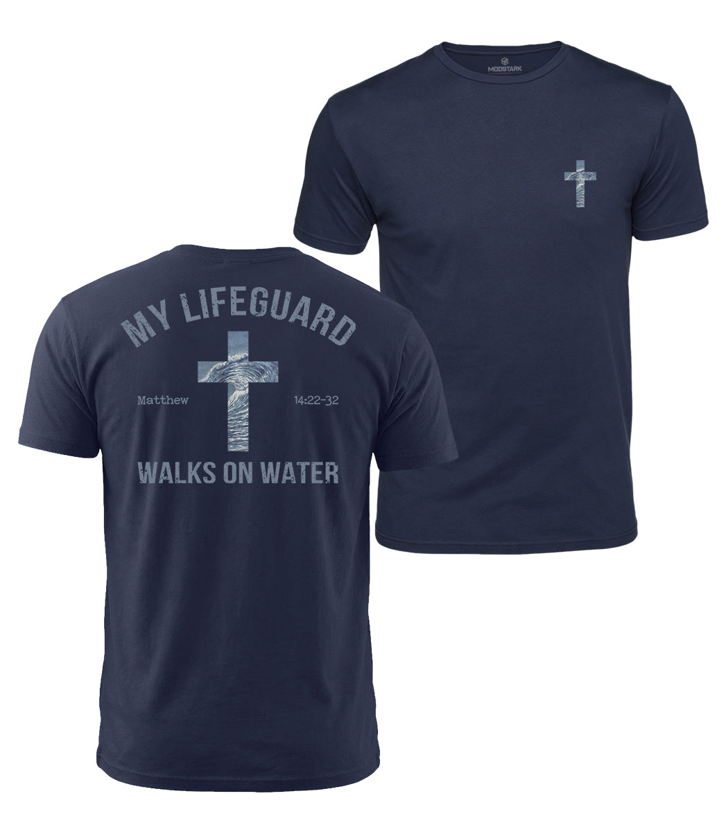 Walks On Water Faith Cotton T-Shirt