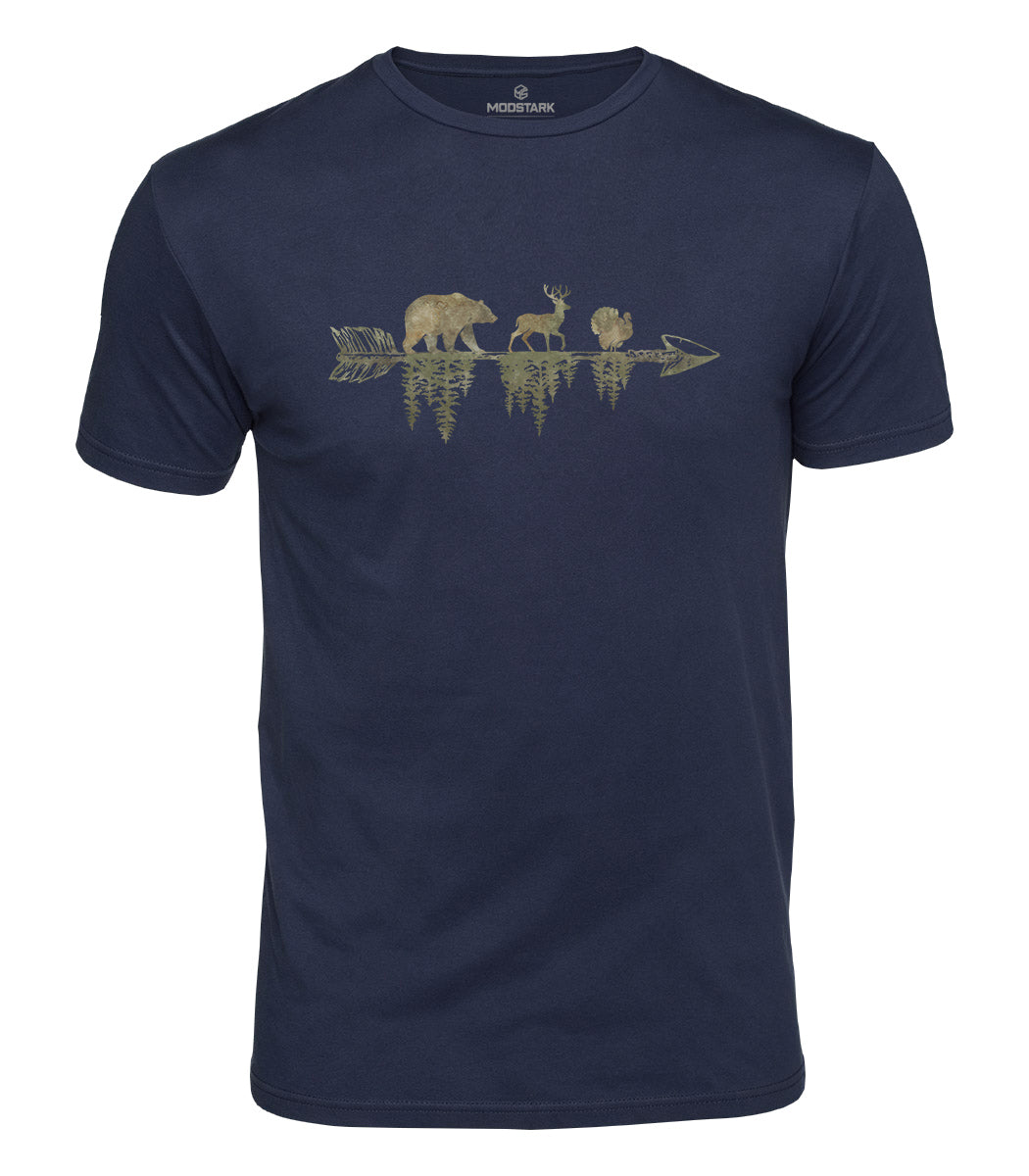 Wildlife Arrow Forest Cotton T-Shirt