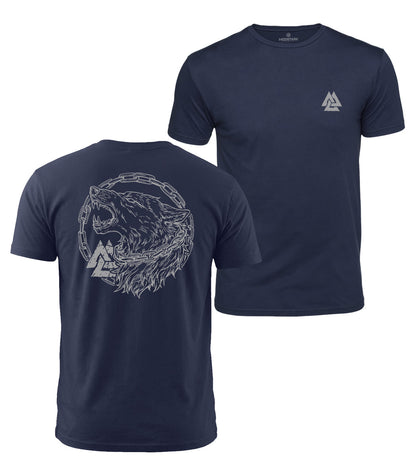 Norse Wolf Cotton T-Shirt