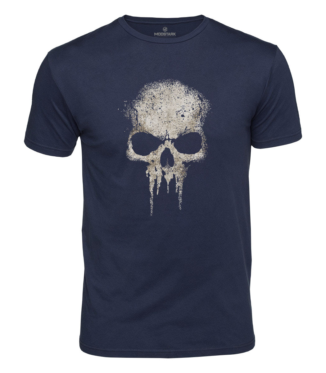 Dripping Skull Cotton T-Shirt