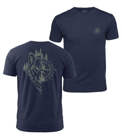 Wolf Compass Cotton T-Shirt