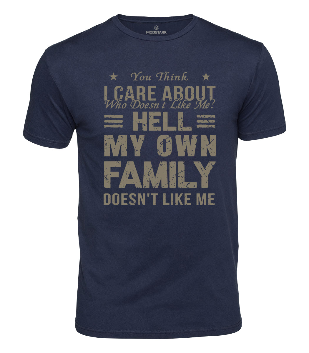 Sarcastic Family Humor Cotton T-Shirt