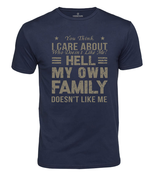 Sarcastic Family Humor Cotton T-Shirt