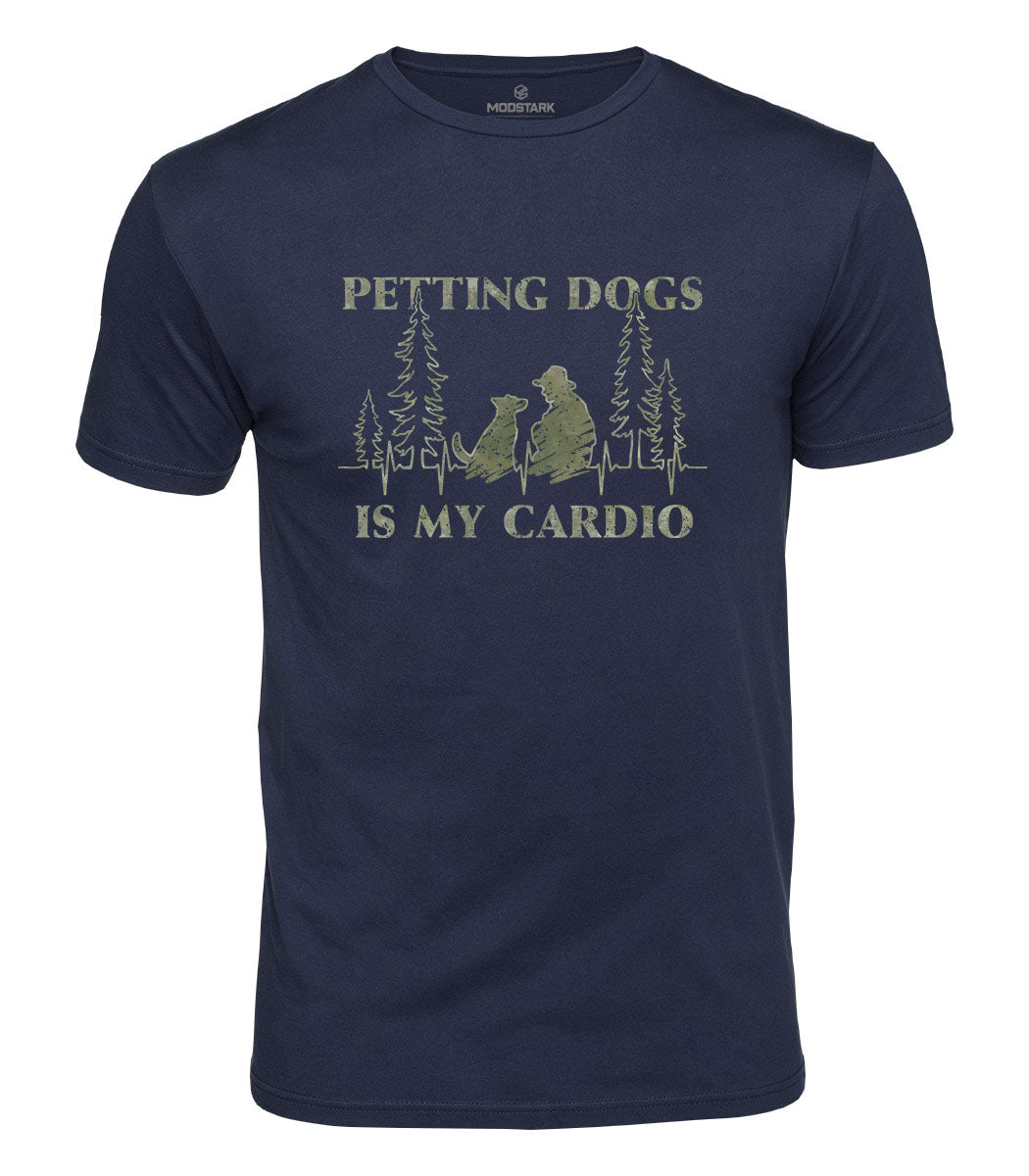 Petting Dogs Is My Cardio Cotton T-Shirt