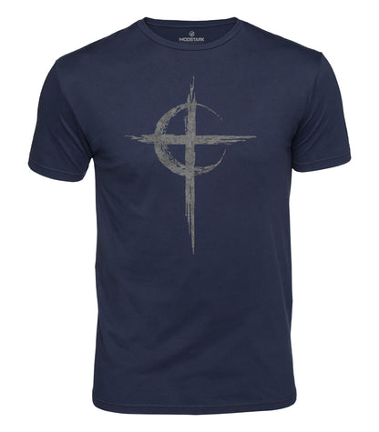 Celtic Moon Cross Cotton T-Shirt
