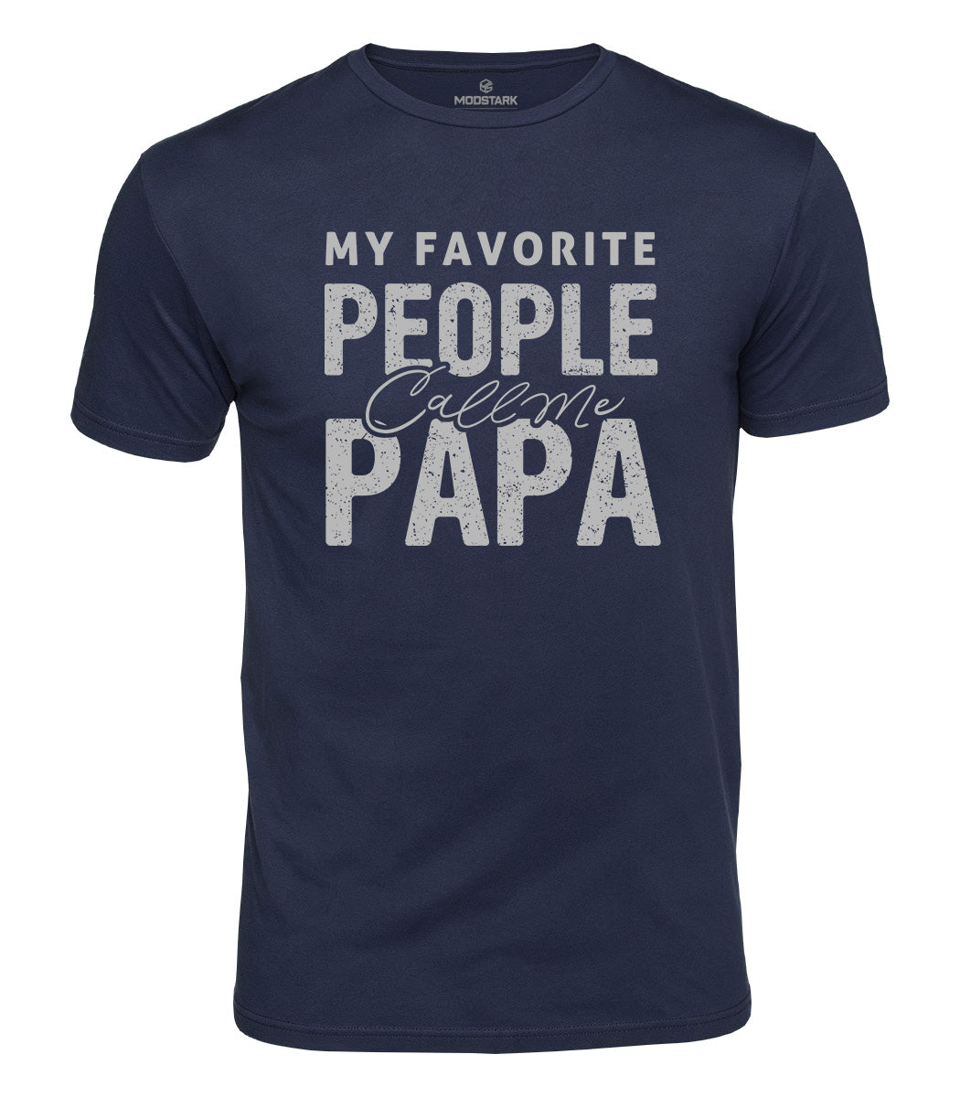 Favorite People Call Me Papa Cotton T-Shirt