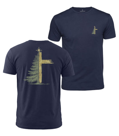 Christmas Star Cross Cotton T-Shirt