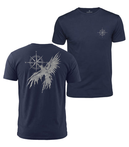 Raven Compass Cotton T-Shirt