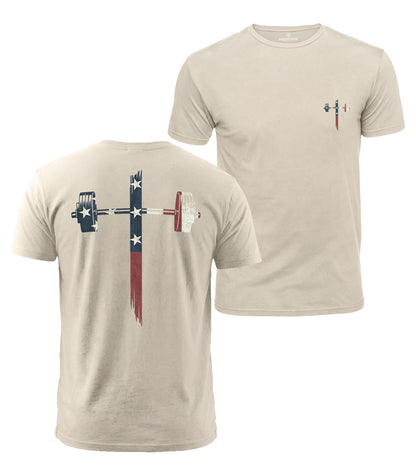 USA Barbell Cross Cotton T-Shirt