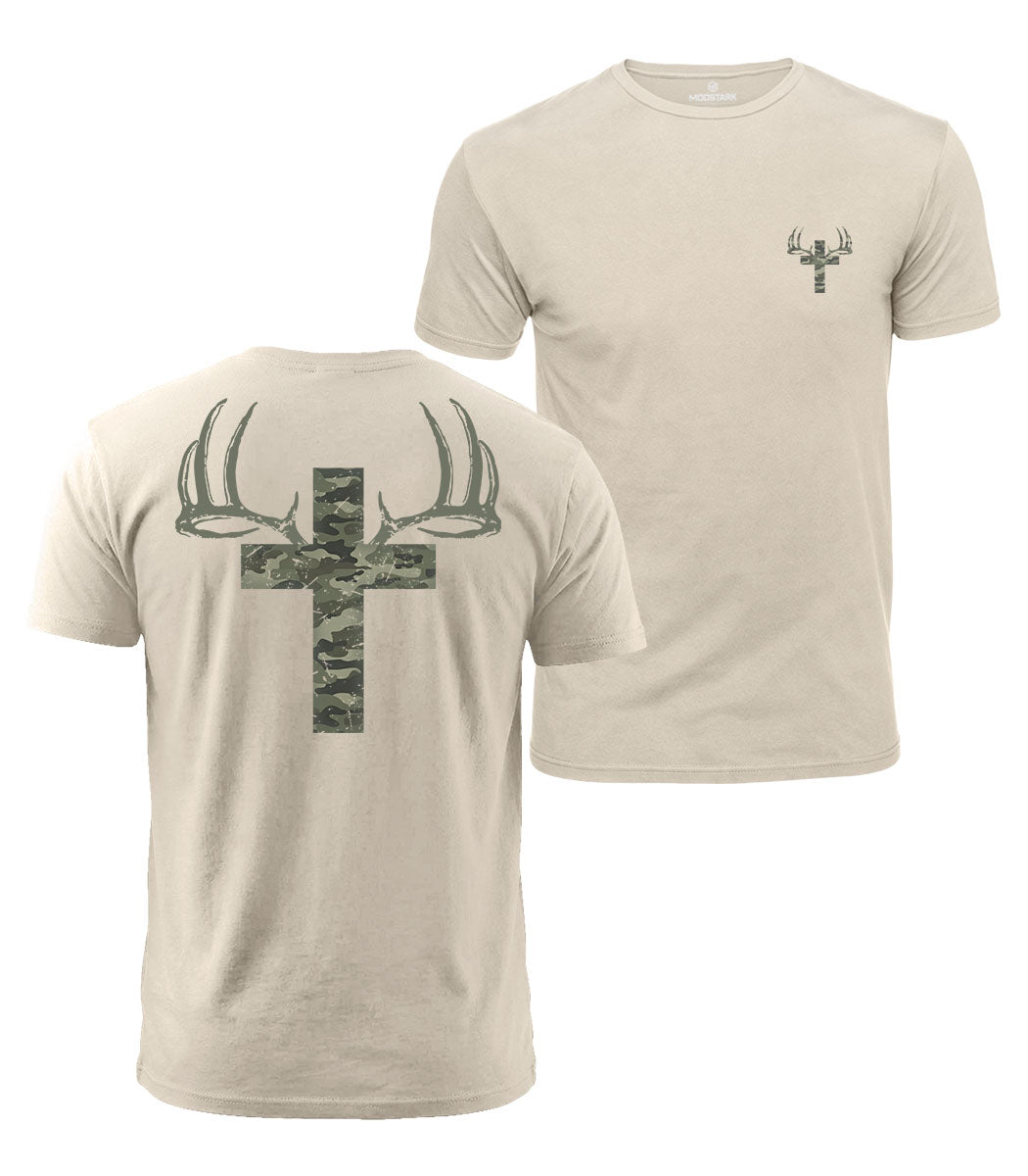 Camo Cross Cotton T-Shirt
