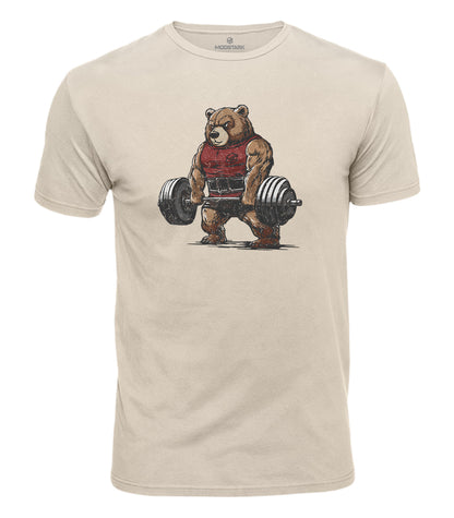 Deadlift Bear Cotton T-Shirt