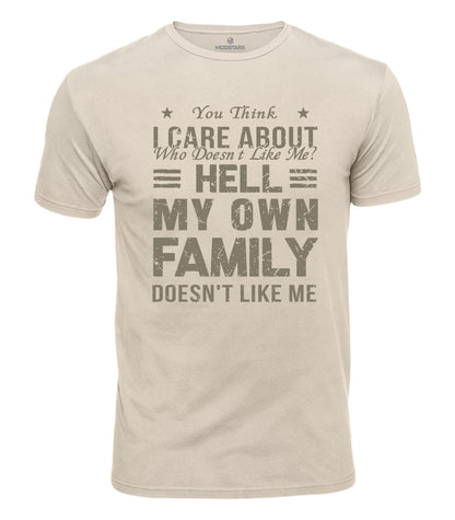 Sarcastic Family Humor Cotton T-Shirt