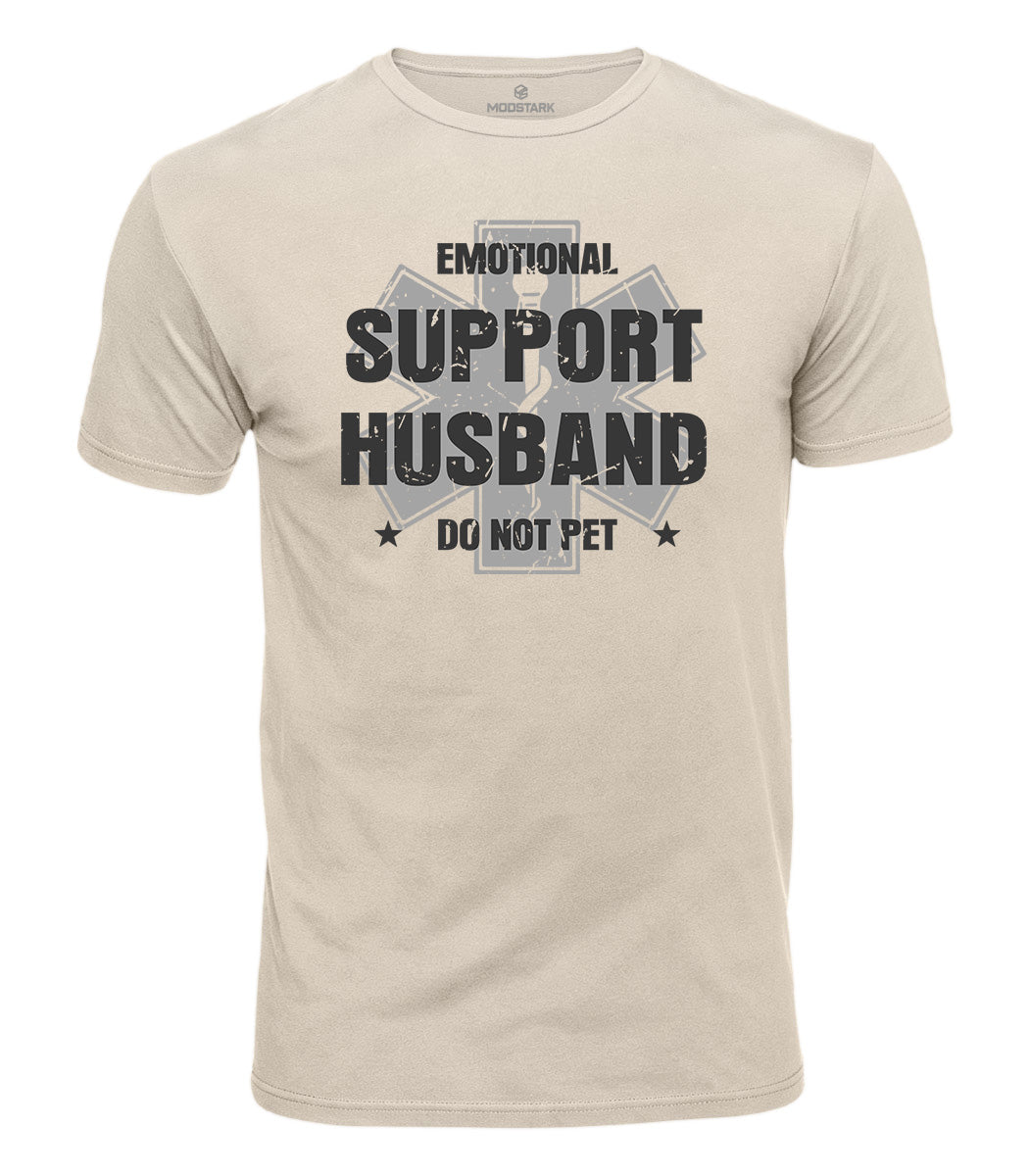 Emotional Support Husband Cotton T-Shirt
