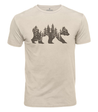 Pine Forest Bear Cotton T-Shirt
