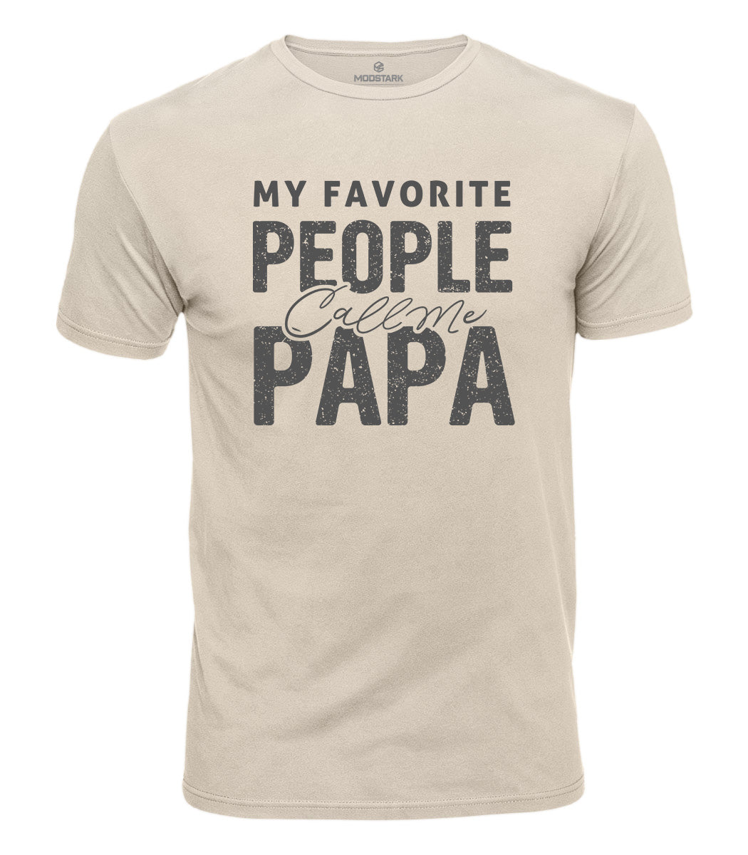 Favorite People Call Me Papa Cotton T-Shirt