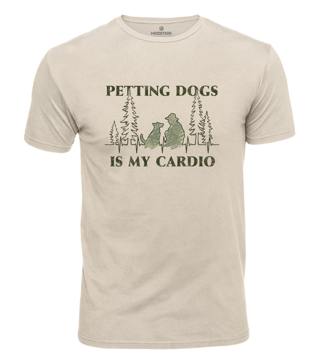 Petting Dogs Is My Cardio Cotton T-Shirt
