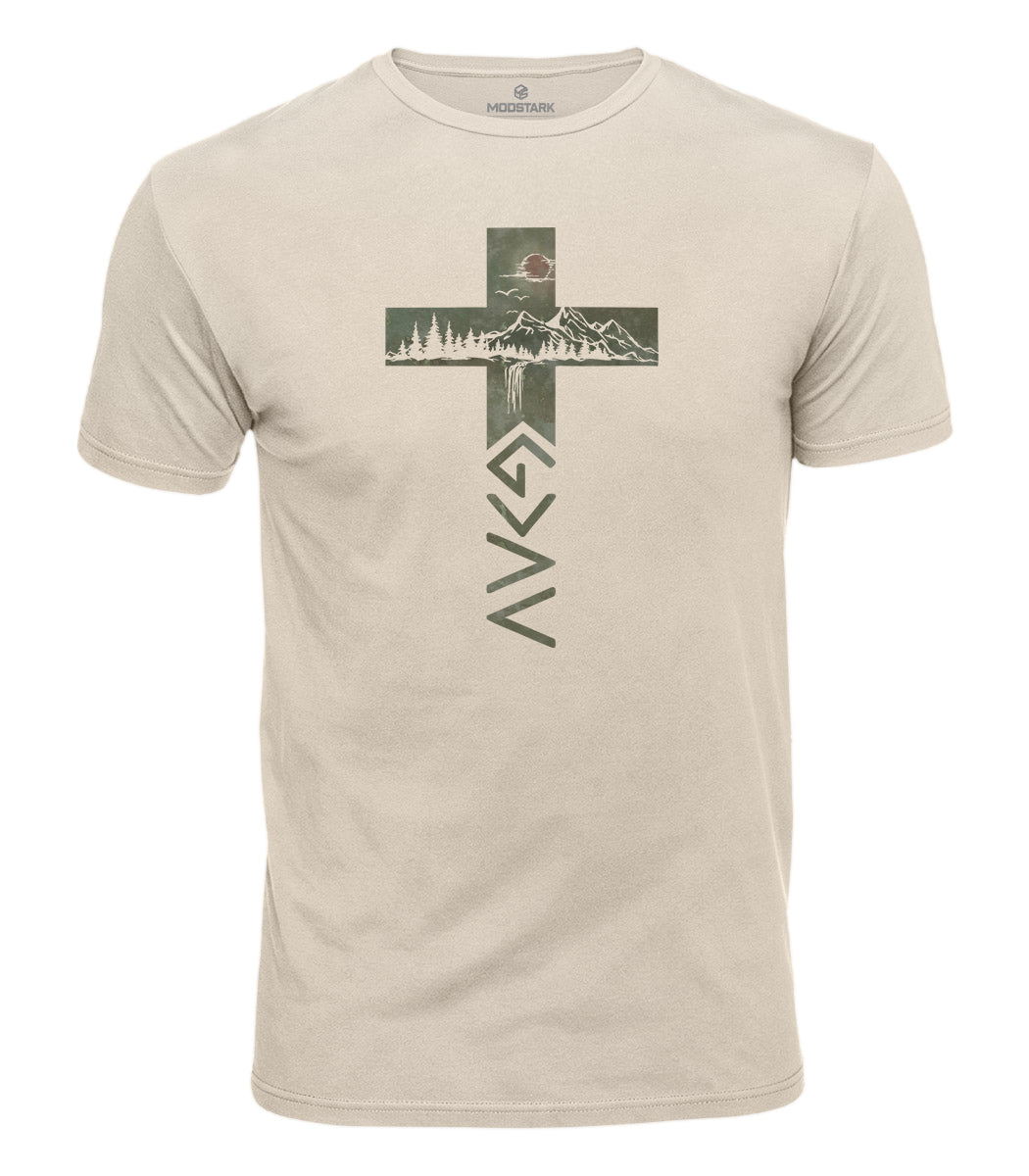 God Is Greater Cross Cotton T-Shirt