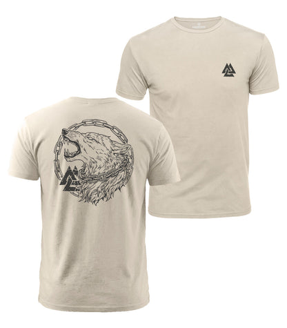 Norse Wolf Cotton T-Shirt