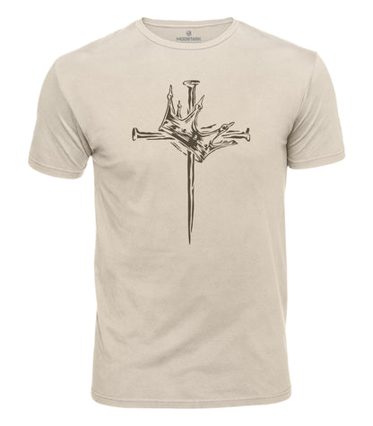 Nail Cross Faith Cotton T-Shirt