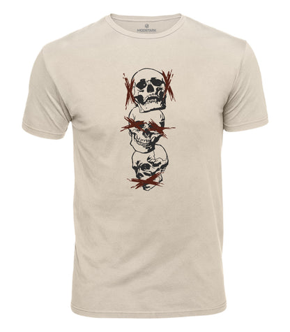 See No Evil Skull Cotton T-Shirt