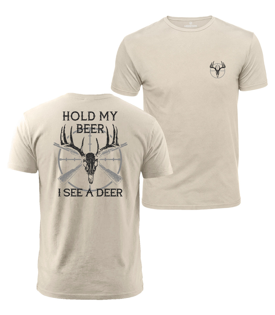 Funny Deer Hunting Cotton T-Shirt