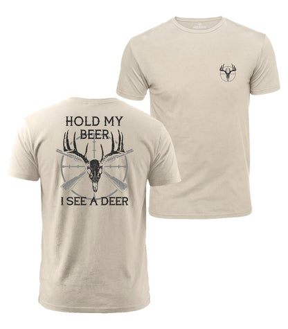 Funny Deer Hunting Cotton T-Shirt