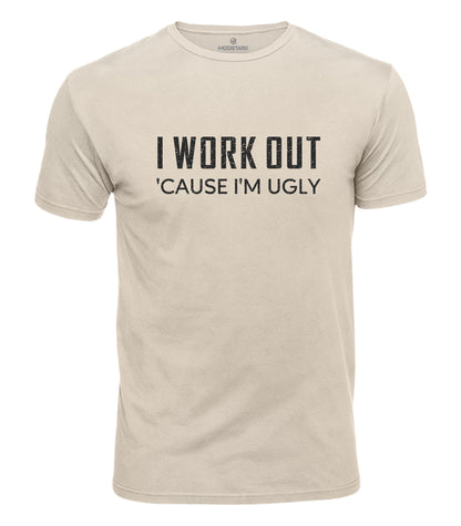 I Work Out Gym Humor Cotton T-Shirt