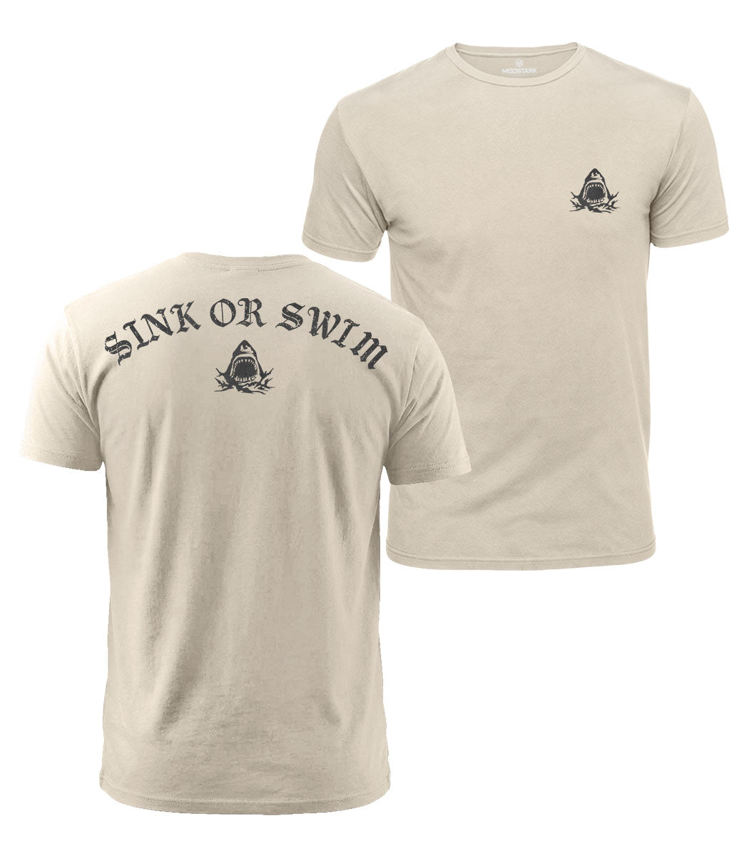 Sink Or Swim Shark Cotton T-Shirt