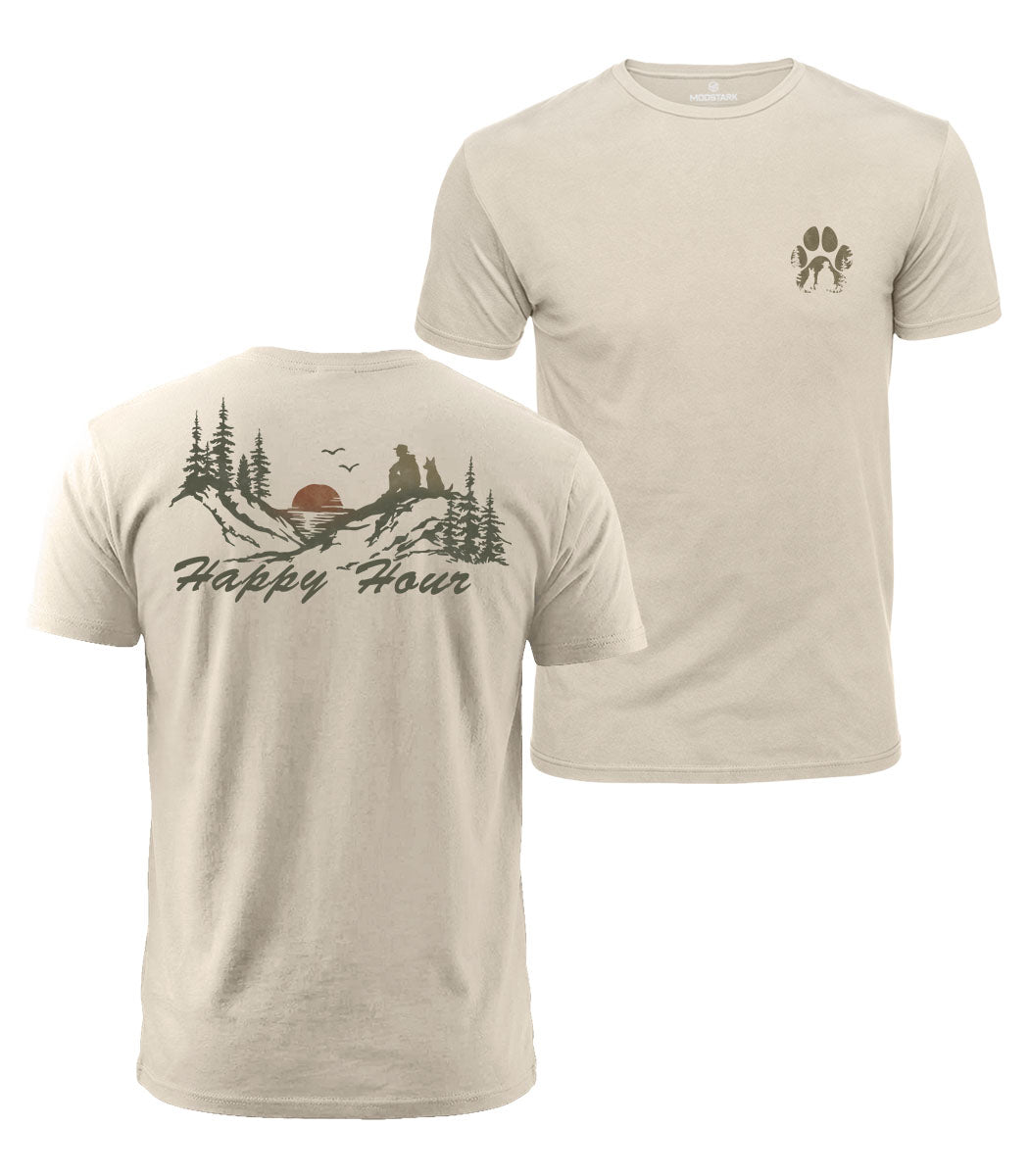 Happy Hour With My Dog Cotton T-Shirt